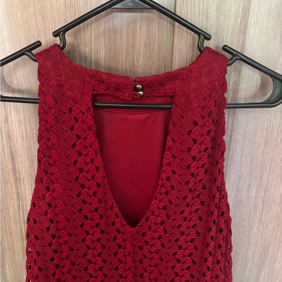 Altar’d State Deep Red Dress - Picture 3 of 4